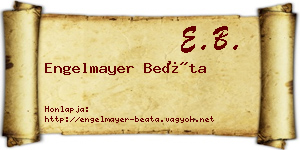 Engelmayer Beáta névjegykártya